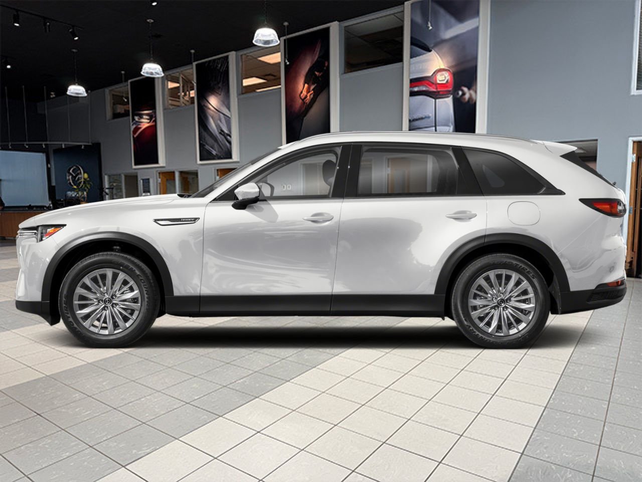 MAZDA CX-90 hybride rechargeable 2026 Blanc rhodium métallisé Notre-Dame-des-Prairies - photo #1