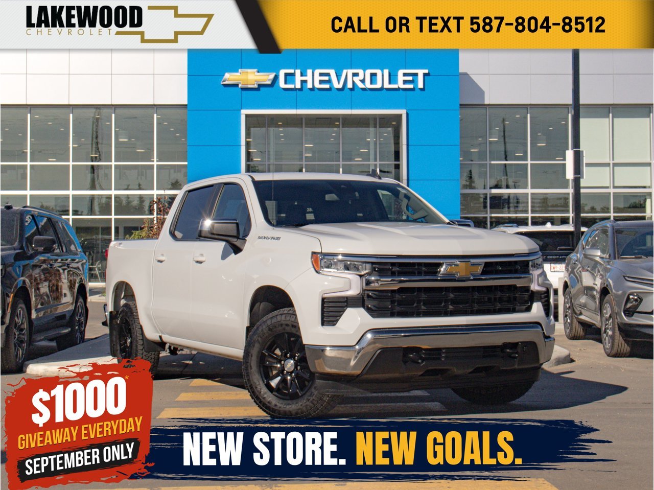 2023 Chevrolet Silverado 1500 4WD Crew Cab 147 LT White Sherwood Park - photo #0