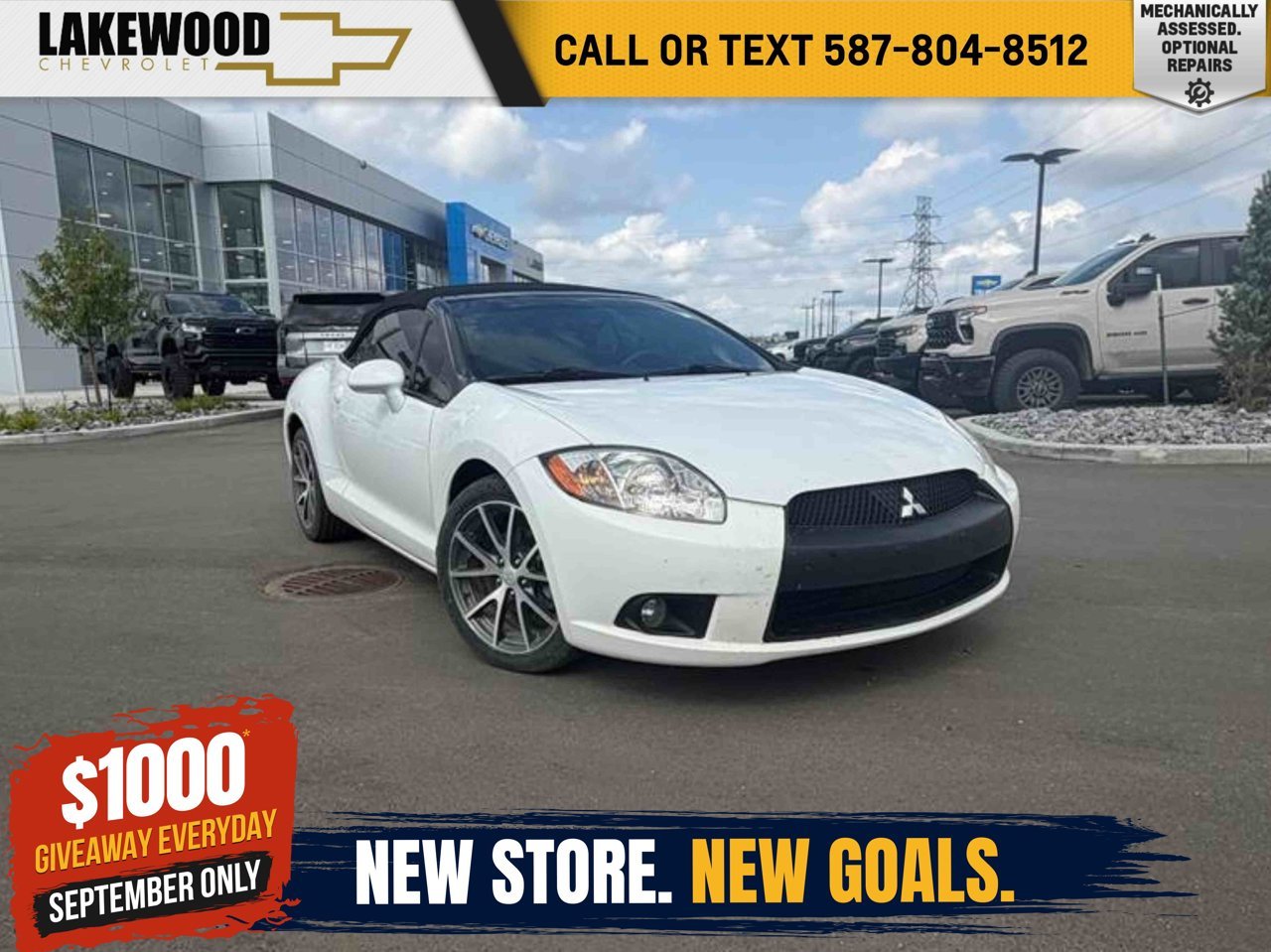 2012 Mitsubishi Eclipse 2dr Spyder Auto GS White Sherwood Park - photo #0