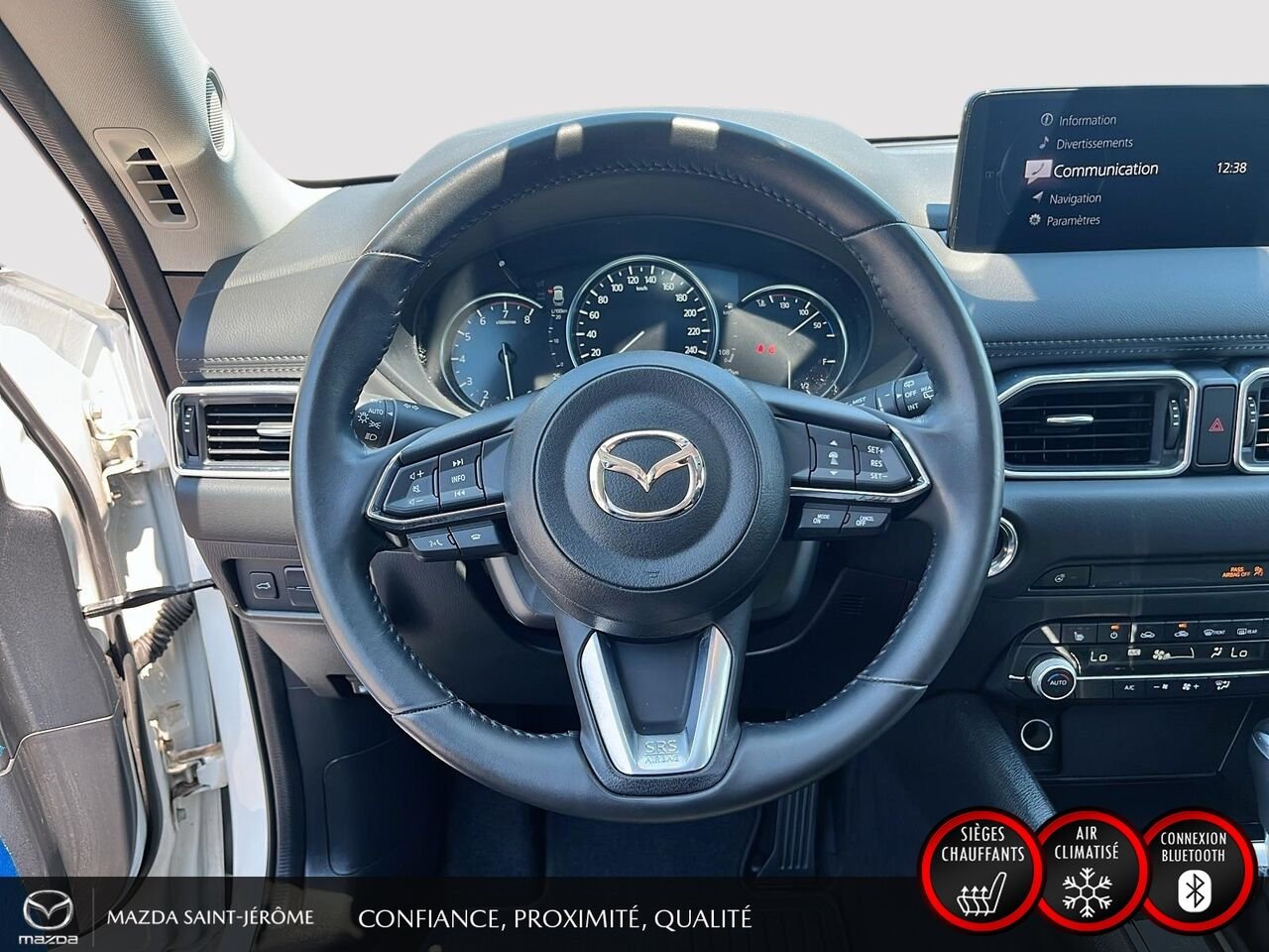 Mazda CX-5 GS LUXURY | TOIT OUVRANT | CUIR | AWD | 2023 Blanc Saint-Jérôme - photo #13