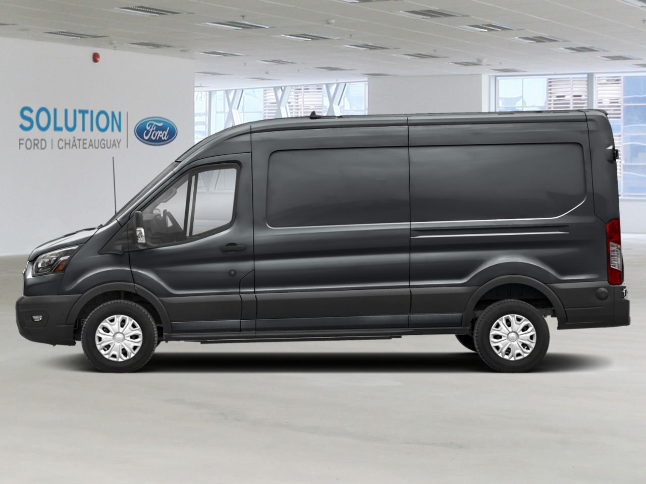 2025 Ford E-Transit Cargo Van Carbonized Grey Metallic Châteauguay - photo #2