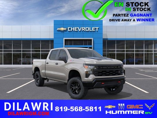 CHEVROLET Silverado 1500 Custom Trail Boss cabine multiplace 4RM 157 po 2026 Sables blancs