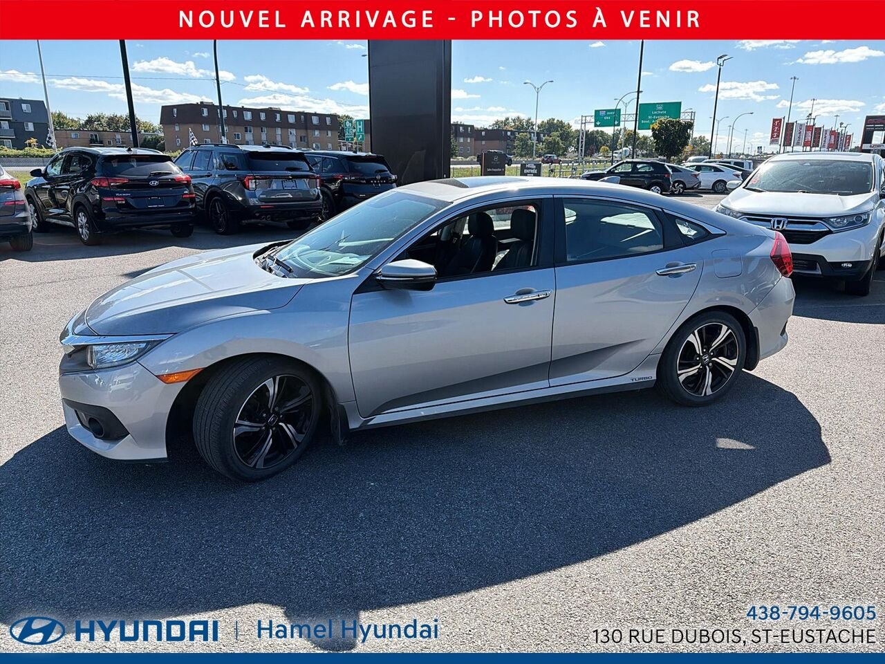 Honda CIVIC 2017 Gris Saint-Eustache - photo #2