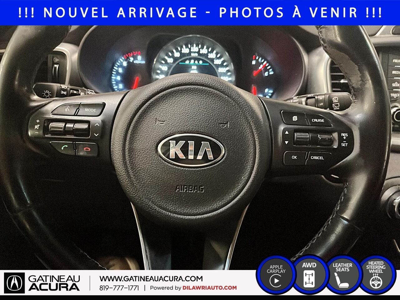 2018 Kia Sorento EX Turbo AWD Black Gatineau - photo #12