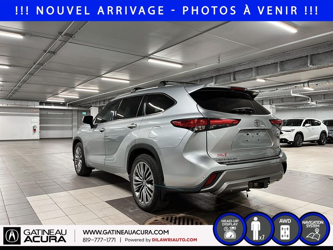 2021 Toyota Highlander Platinum AWD Silver Ottawa & Gatineau - photo #7
