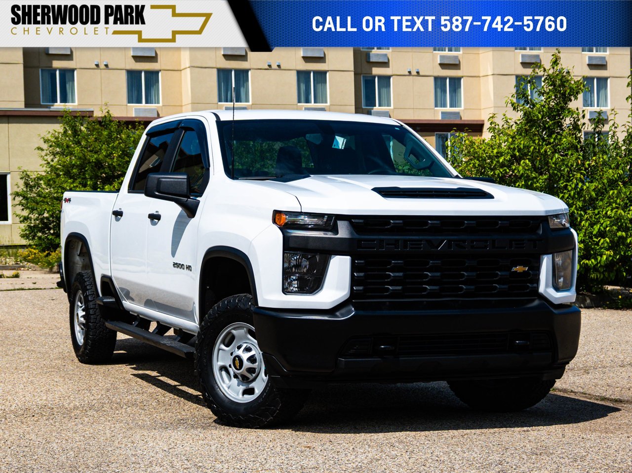 2022 Chevrolet Silverado 2500HD 4WD Crew Cab 159 Work Truck White Sherwood Park - photo #0