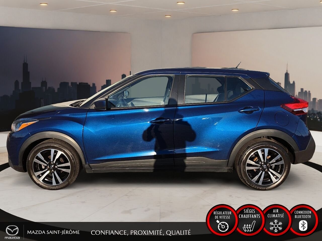 Nissan Kicks SV | JAMAIS ACCIDENTÉ | SIÈGES CHAUFFANTS | APPLE CARPLAY | DÉMARREUR À DISTANCE 2020 Bleu Saint-Jérôme - photo #9