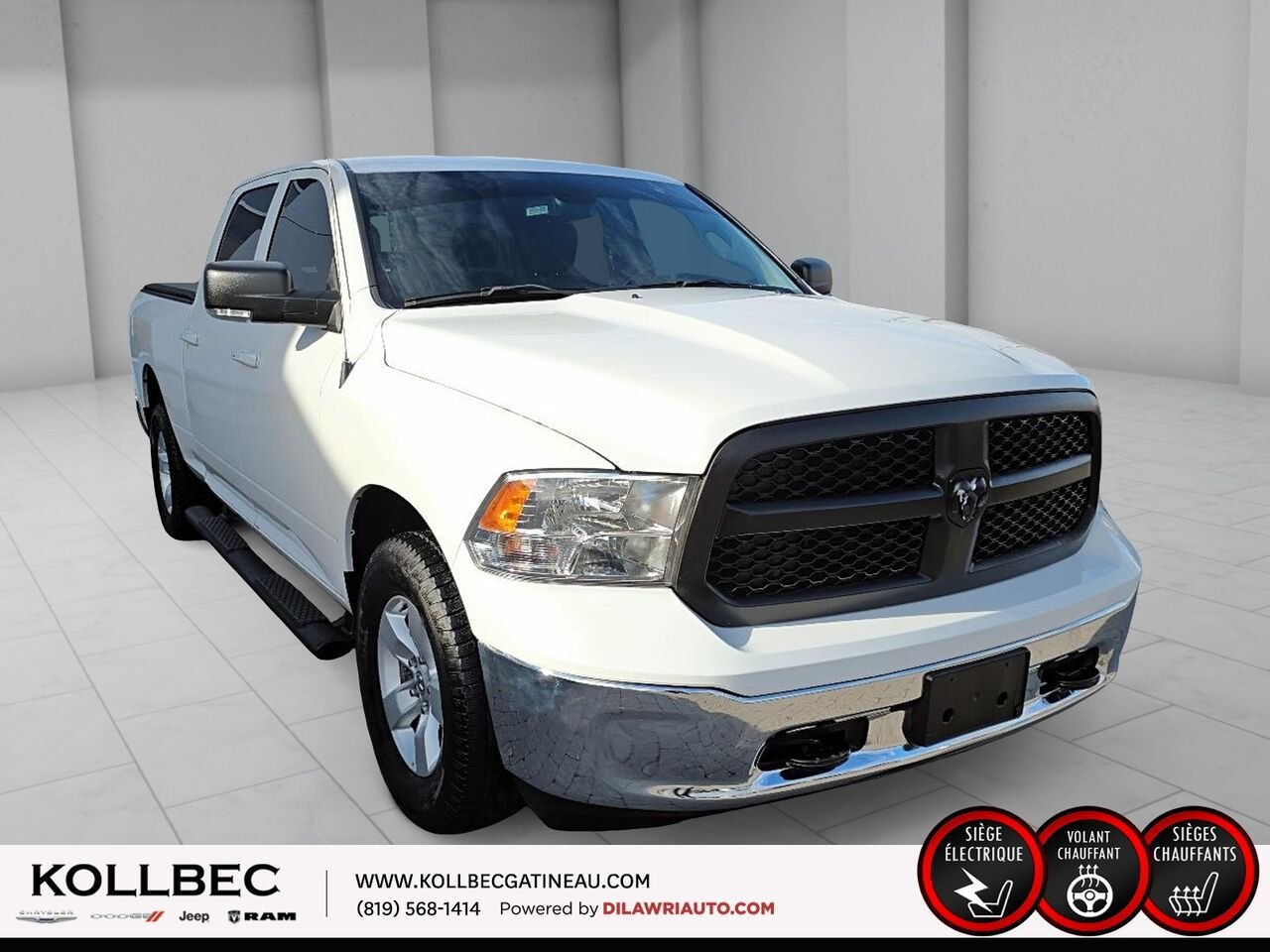 RAM 1500 SLT CrewCab 4x4 2022 Blanc Ottawa & Gatineau - photo #11