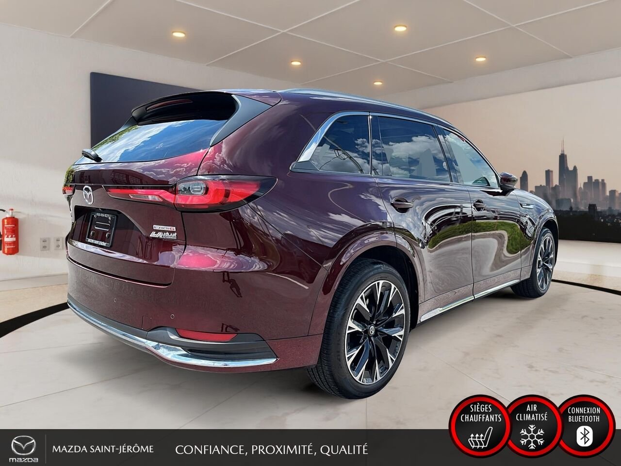 Mazda CX-90 hybride léger Signature | TOIT OUVRANT | CAMÉRA 360 | 2025 Rouge Saint-Jérôme - photo #5