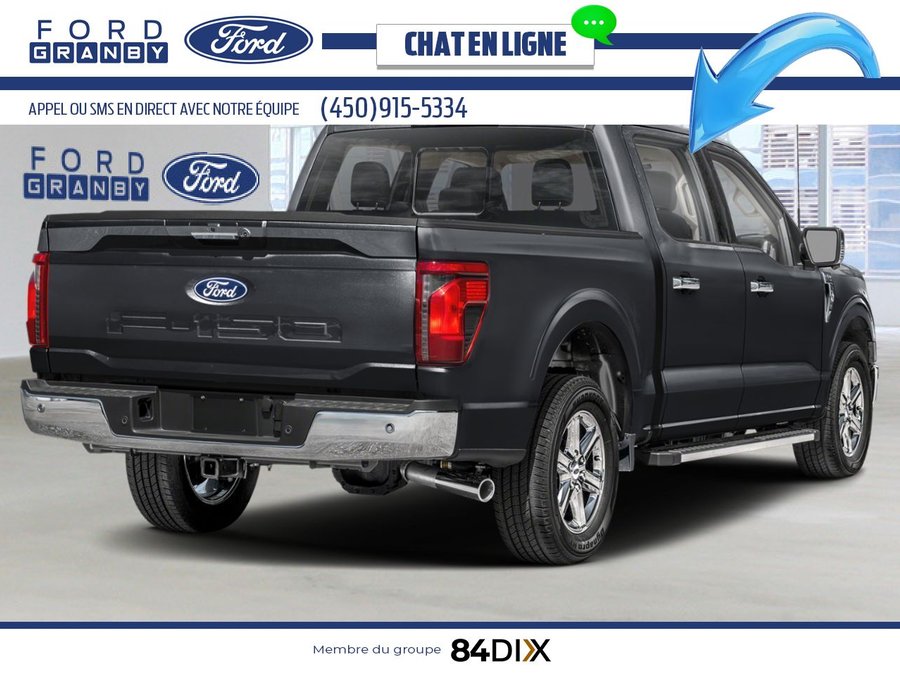Ford F-150 XLT cabine SuperCrew 4RM caisse de 5,5 pi 2025 Noir agate métallisé