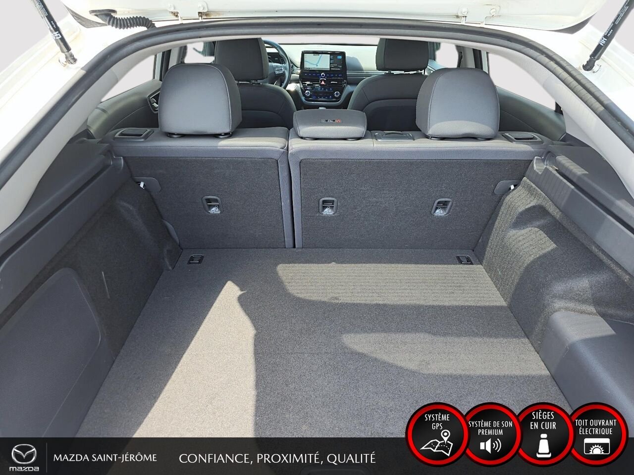 Hyundai Ioniq hybride rechargeable Ultimate | TOIT OUVRANT | CUIR | 2020 Blanc Saint-Jérôme - photo #24