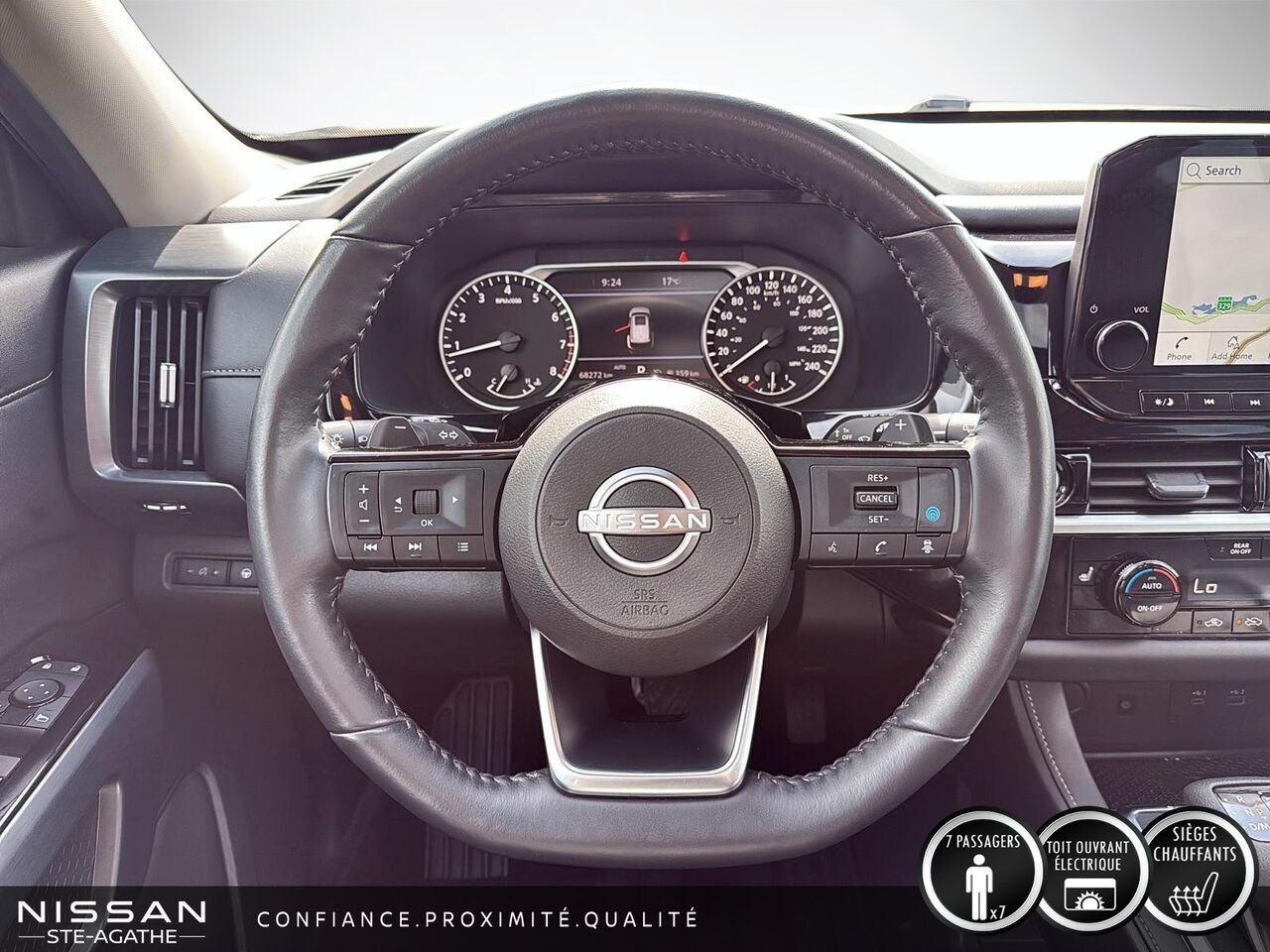 Nissan Pathfinder SL TI | CUIR | TOIT OUVRANT | NAVIGATION | ATTELAGE 6 000 LB 2024 Noir Saint-Jérôme - photo #12
