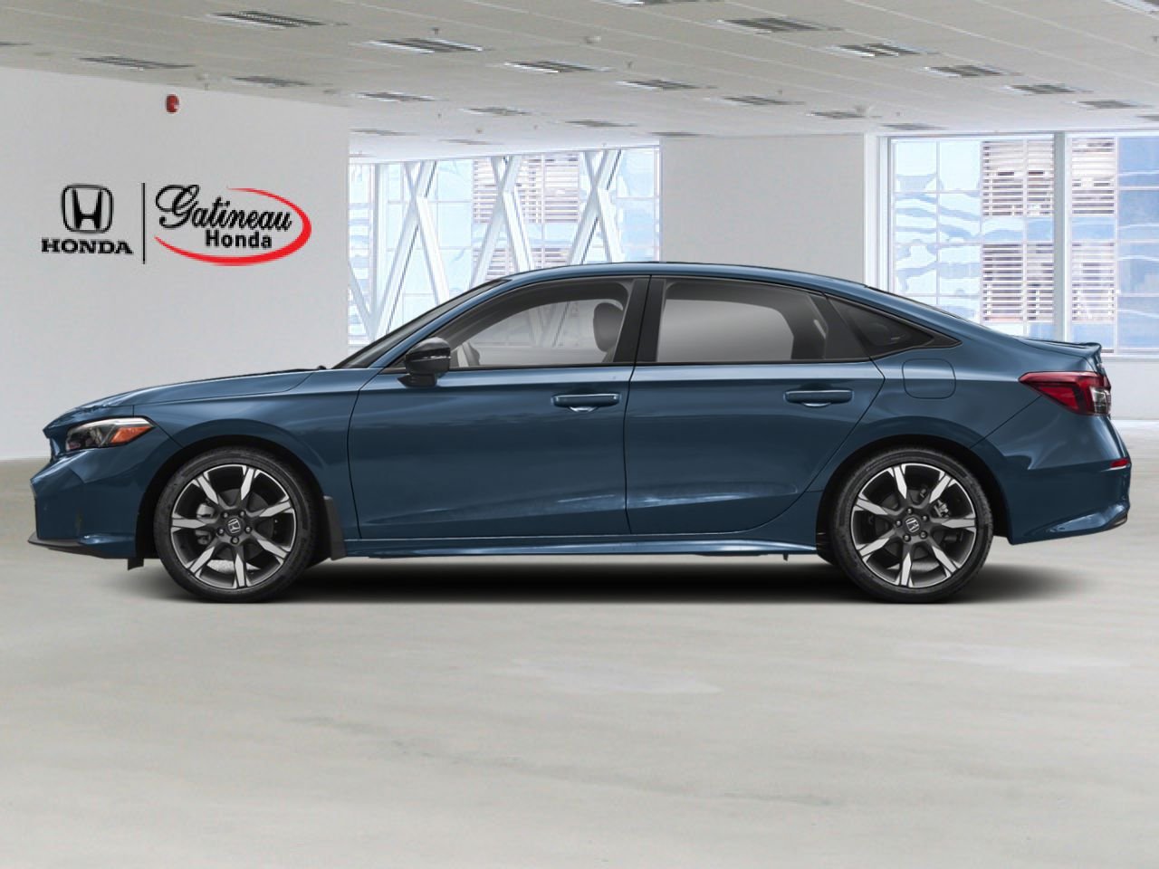 2026 Honda Civic hybride berline Sport Touring eCVT BLEU OCÉANIQUE NACRÉ (B-645P)-NOIR Gatineau - photo #2