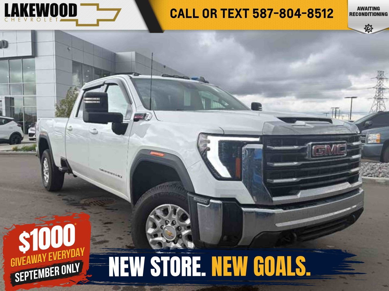 2024 GMC Sierra 3500HD 4WD Crew Cab 159 SLE White Sherwood Park - photo #0