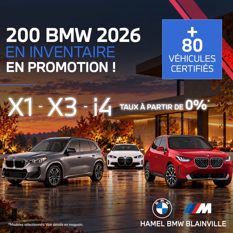 Hamel bmw promo octobre VENTE 2026