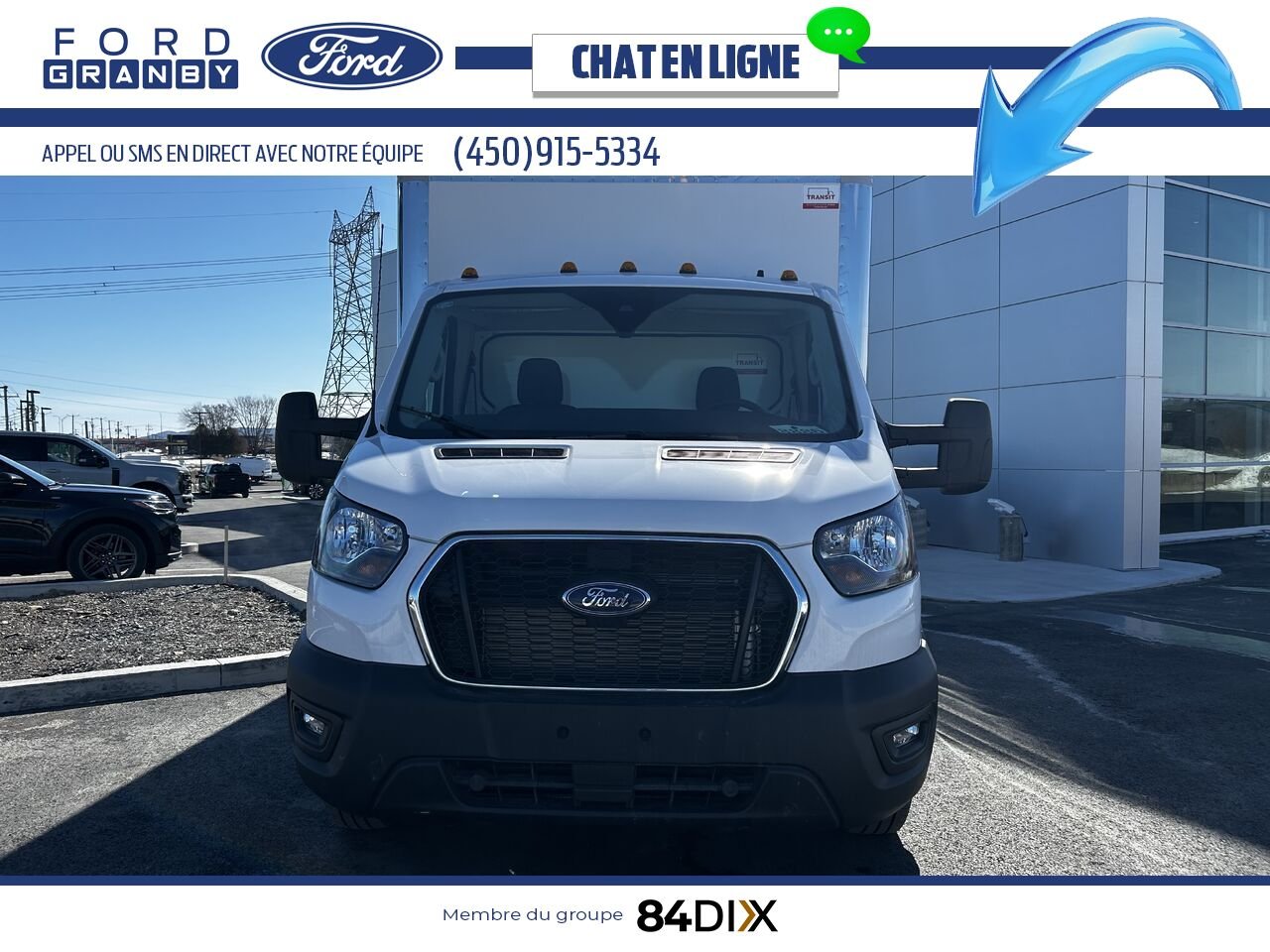 2024 Ford TRANSIT FOURGON TRONQUÉ White Granby - photo #6