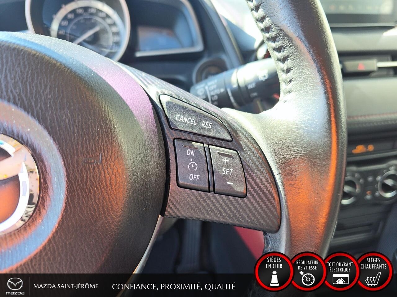 2016 Mazda CX-3 GS LUXURY | JAMAIS ACCIDENTÉ | TOIT OUVRANT | CUIR | MAGS Blue Saint-Jérôme - photo #14