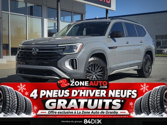Volkswagen Atlas Peak Edition 7 PASSAGERS + CAPACITÉ DE REMORQUAGE JUSQU'À 5000LB 2024 Gris