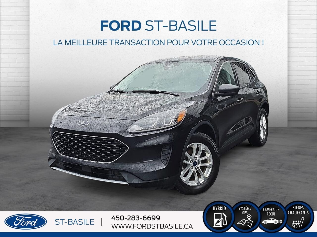Ford Escape 2022 Noir Saint-Basile-le-Grand - photo #0