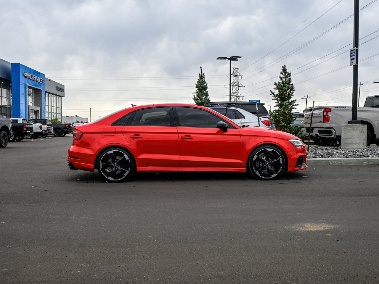 2018 Audi RS 3 Sedan 2.5 TFSI quattro S tronic Catalunya Red Metallic Sherwood Park - photo #14