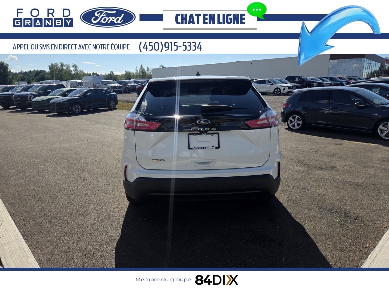 Ford Edge 2022 Blanc Granby - photo #5
