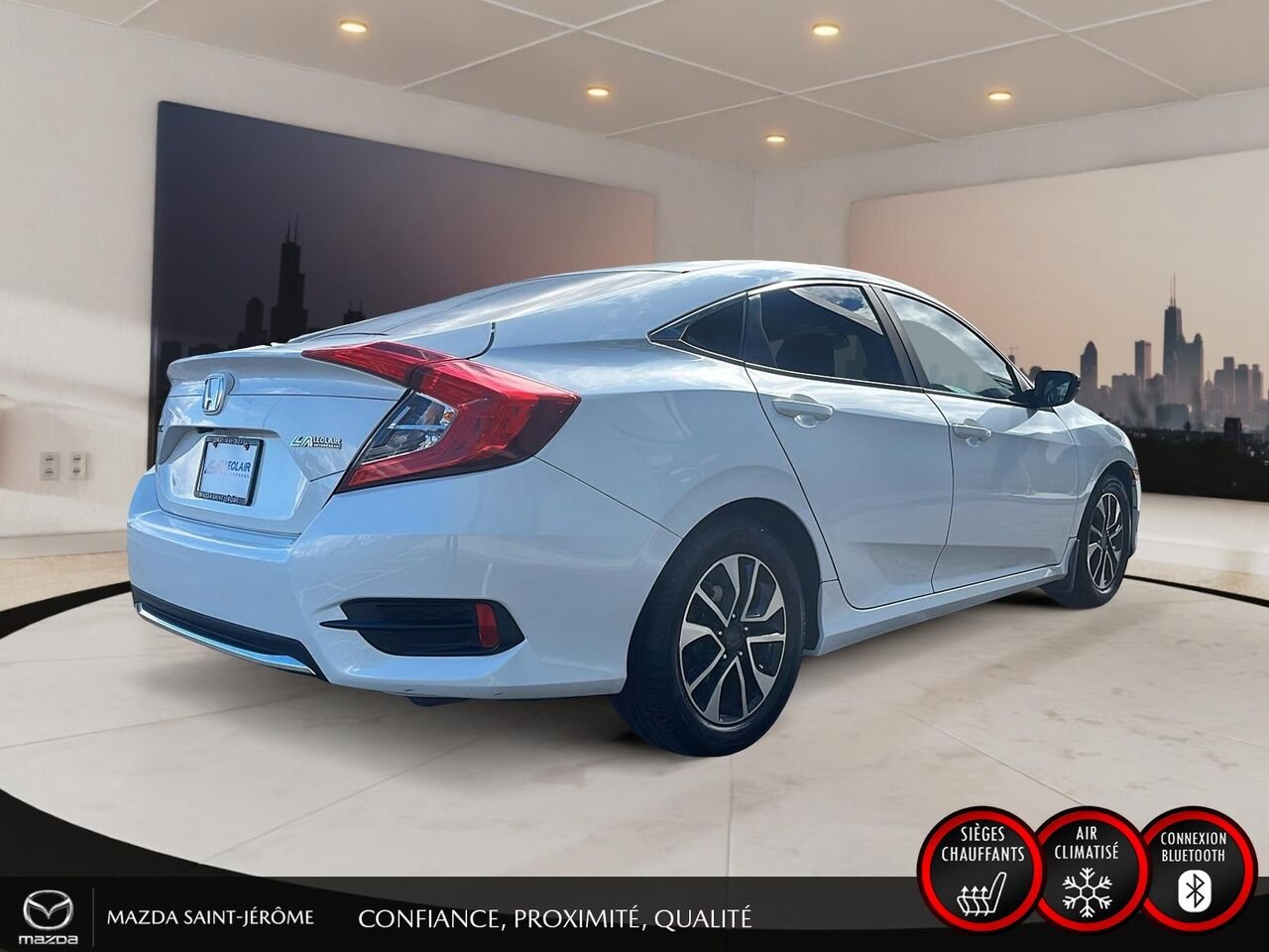 Honda Civic Berline 2020 Blanc Ste-Agathe des Monts - photo #5