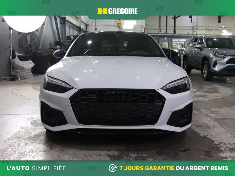 2022 Audi A5 Progressiv AWD AUTO A/C MAGS CUIR TOIT NAV CAM REC White
