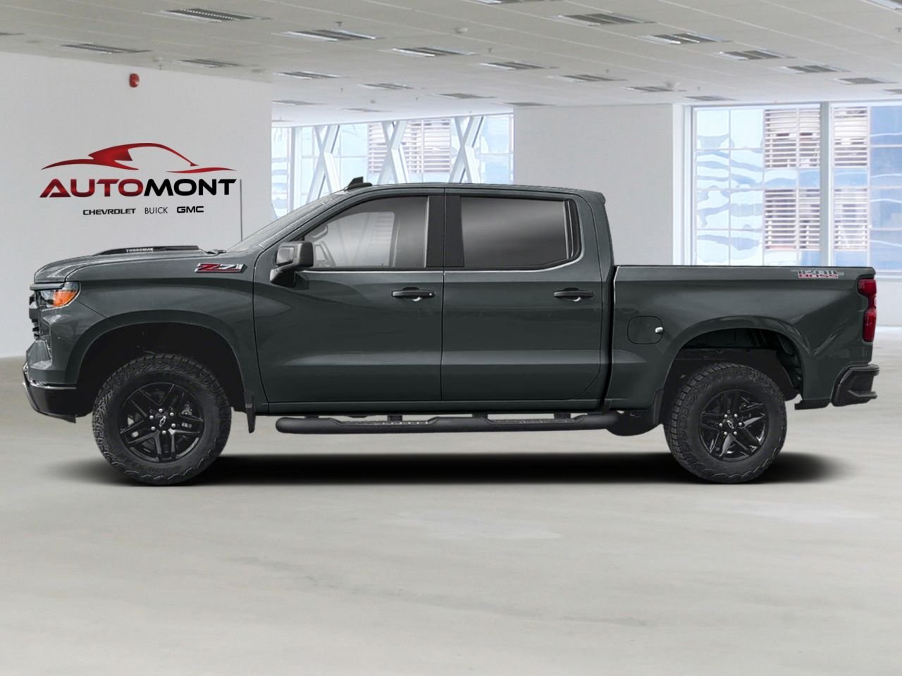 CHEVROLET Silverado 1500 K1500 SILVERADO CREW CAB CUSTOM TRAIL BOSS STD/BOX (2CX) 2026 Gris cyprès Mont-Laurier - photo #1