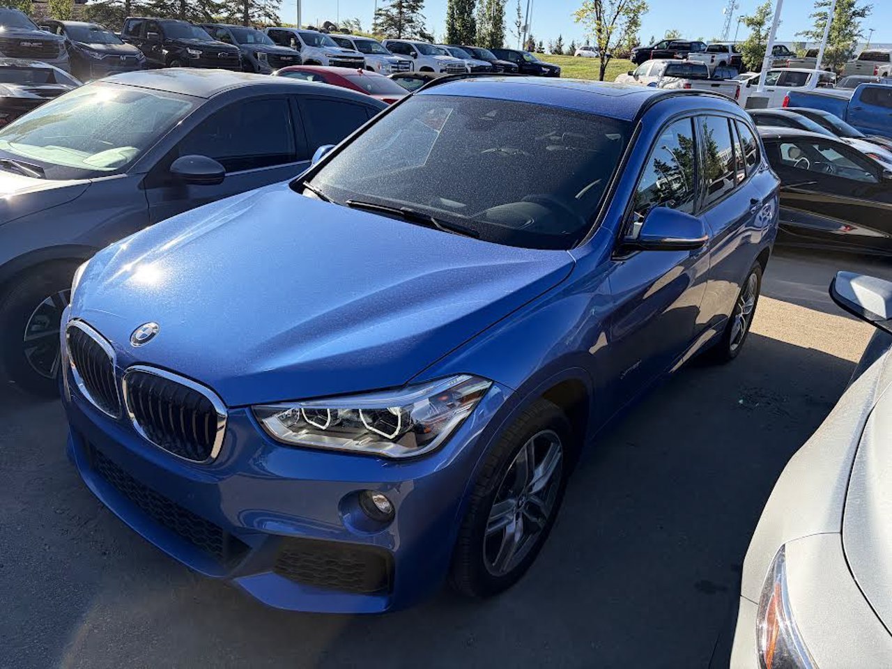 2018 BMW X1 xDrive28i Sports Activity Vehicle Blue Sherwood Park - photo #2