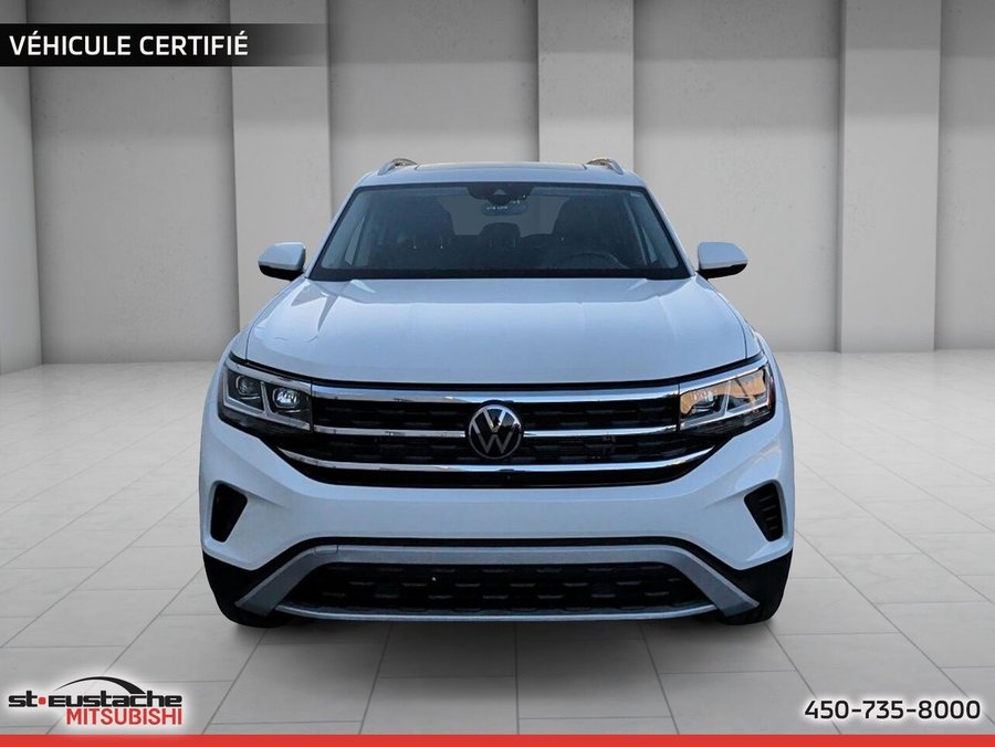 Volkswagen Atlas Highline 3.6 FSI 4MOTION-7 PASSAGERS-CUIR-TOIT PANORAMIQUE-SIÈGES CHAUFFANTS 2023 Blanc