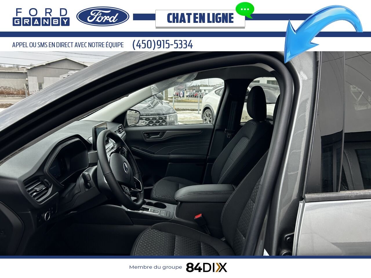Ford Escape 2025 Gris carbonisé métallisé Granby - photo #8