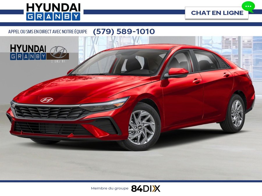 HYUNDAI Elantra Preferred IVT avec ensemble technologie 2026 Rouge ultime