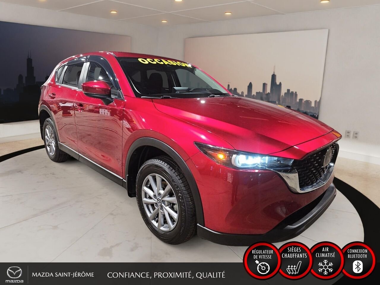 Mazda CX-5 GX | 1 PROPRIÉTAIRE | JAMAIS ACCIDENTÉ | AWD | MAGS 2023 Rouge Saint-Jérôme - photo #3