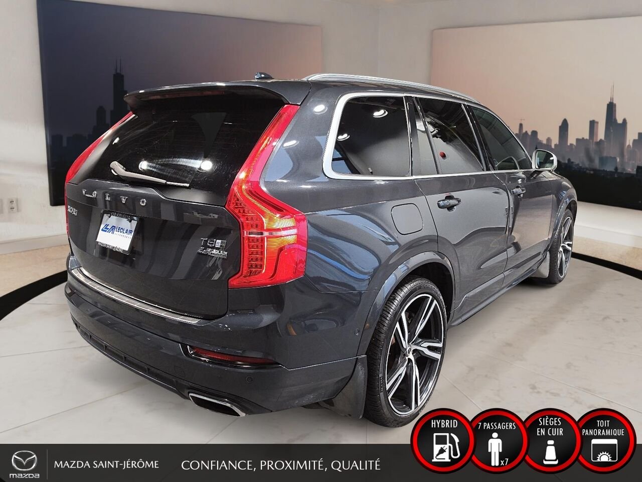 Volvo XC90 2018 Gris Saint-Jérôme - photo #5