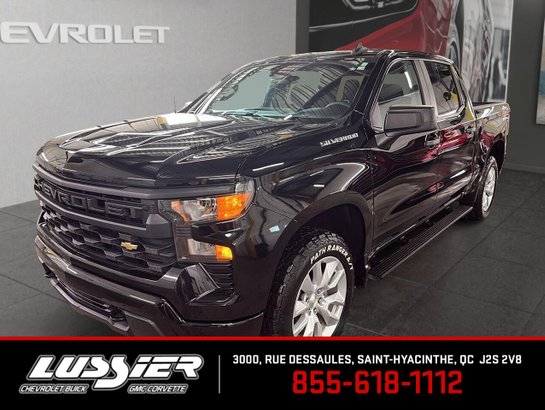 Chevrolet Silverado 1500 Custom cabine multiplace 4RM 147 po 2022 Noir