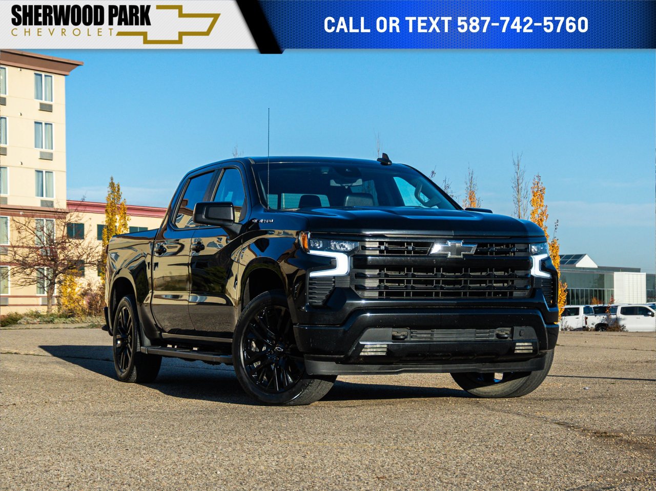 2024 Chevrolet Silverado 1500 4WD Crew Cab 147 RST Black Sherwood Park - photo #0