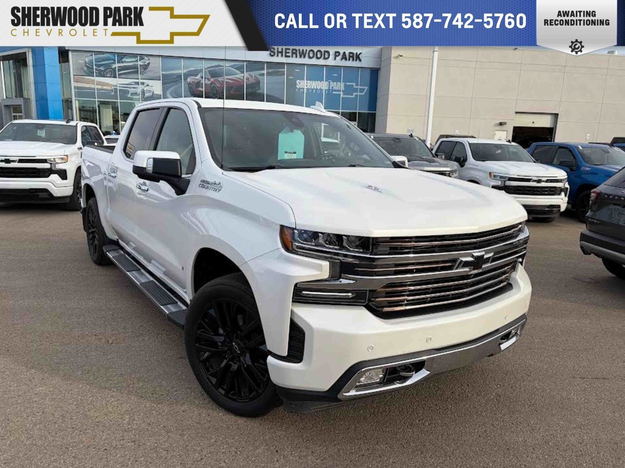 2020 Chevrolet Silverado 1500 4WD Crew Cab 147 High Country White Sherwood Park - photo #0