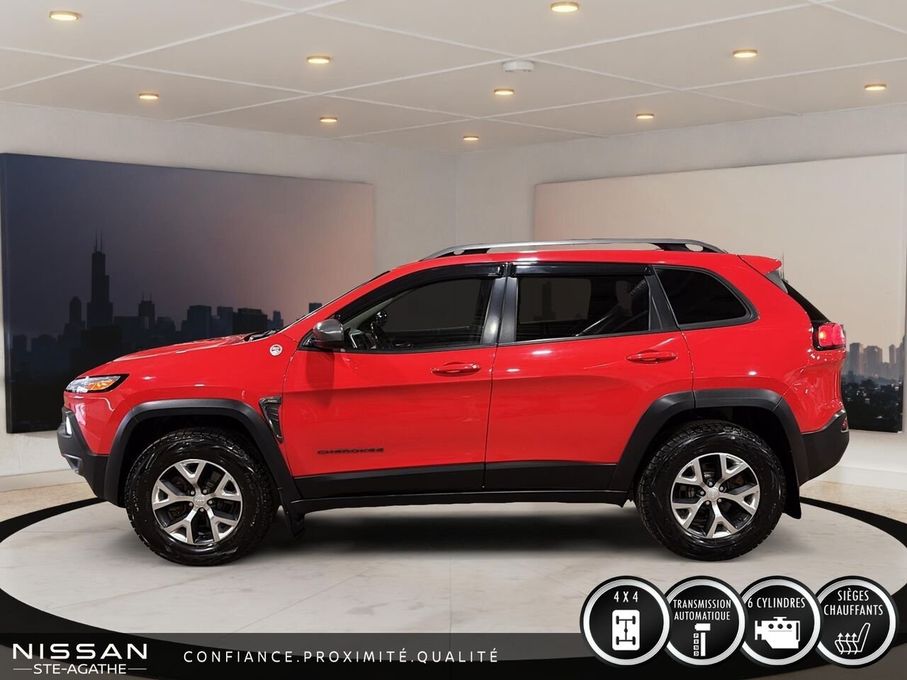 2017 Jeep Cherokee Red Ste-Agathe des Monts - photo #5