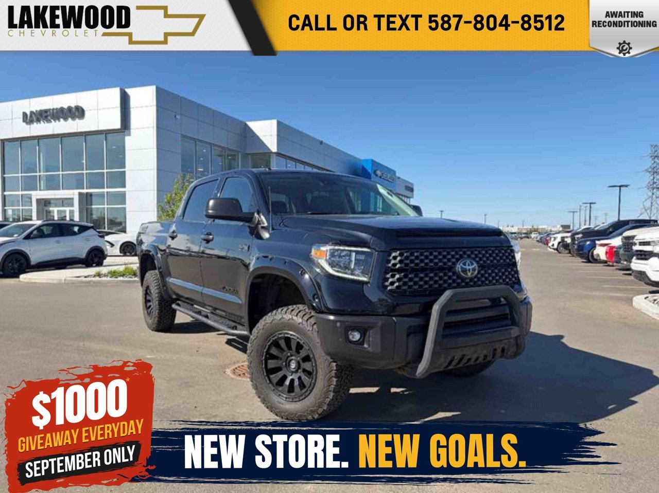 2018 Toyota Tundra 4x4 Crewmax SR5 Plus 5.7L Black Sherwood Park - photo #0