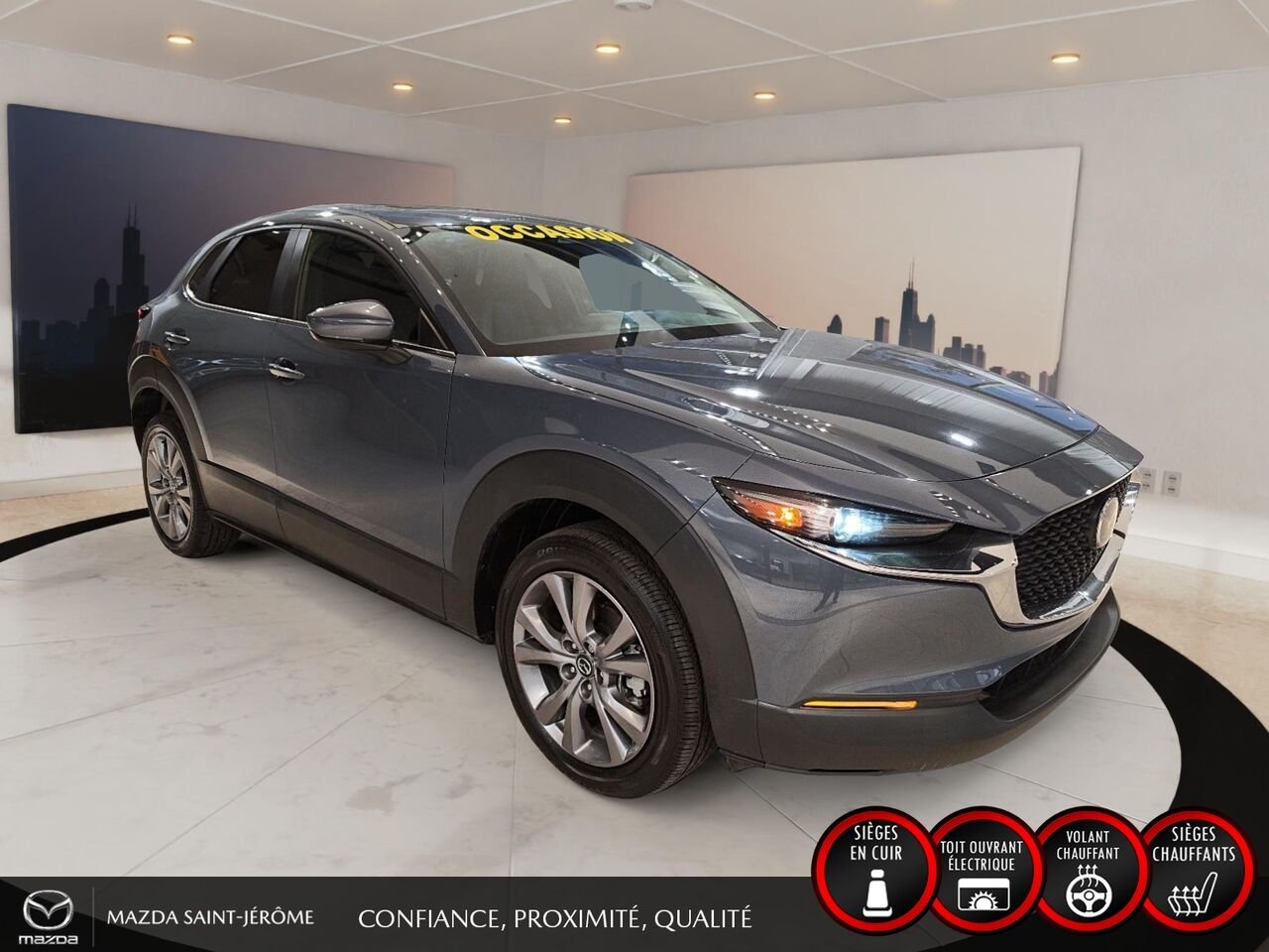 Mazda CX-30 GS-L | AWD | TOIT OUVRANT | CUIR 2025 Gris Saint-Jérôme - photo #3