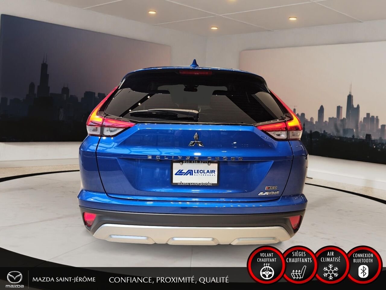 2025 Mitsubishi Eclipse Cross SEL | AWD | MAGS | PUSH START | Blue Saint-Jérôme - photo #6