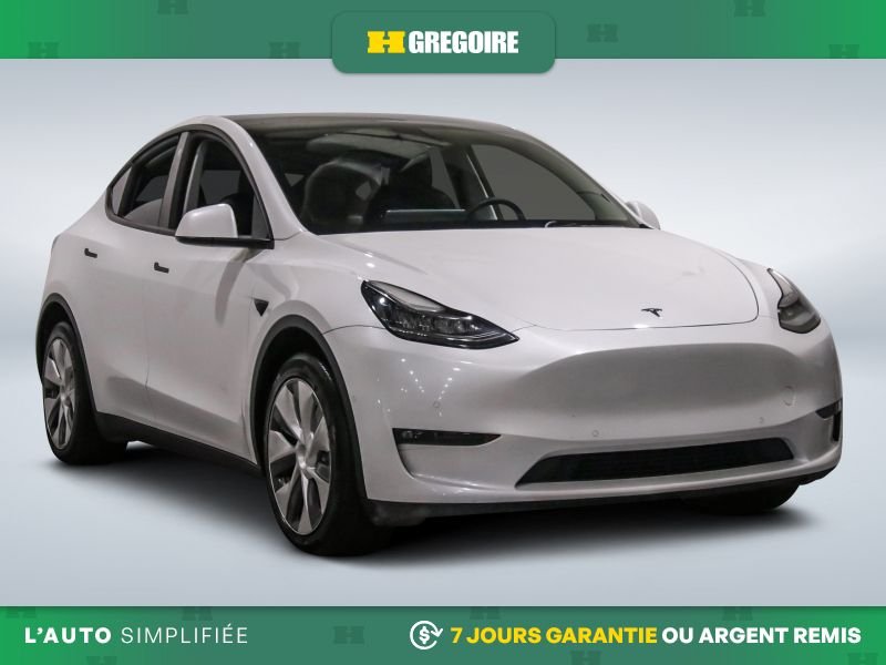 2022 Tesla Model Y Long Range AWD AUTO A/C CUIR TOIT NAV MAGS CAM REC White