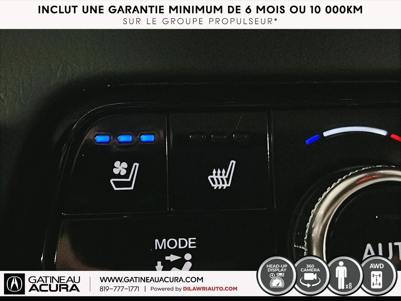 Honda Pilot Black Edition AWD 2024 Blanc Ottawa & Gatineau - photo #6