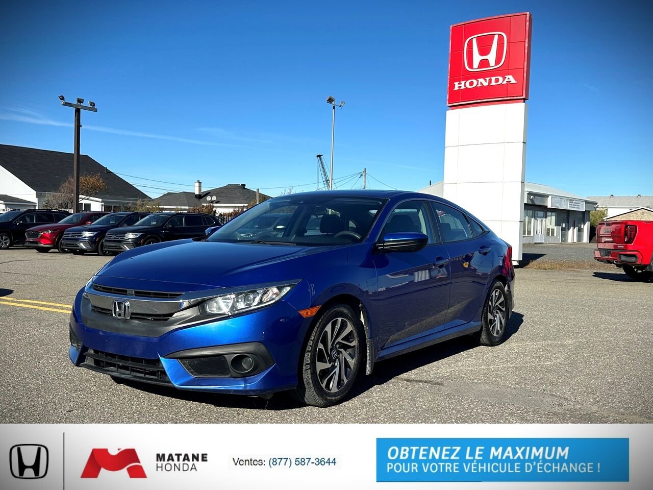 2018 Honda CIVIC EX CIVIC EX Blue Matane - photo #0