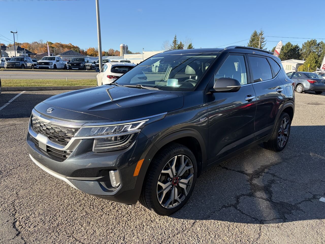 Kia Seltos SX Turbo TI 2021 Gris Montmagny - photo #2