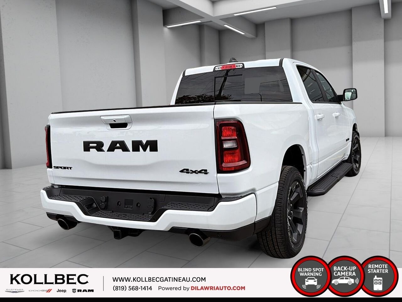 RAM 1500 Sport cabine d'équipe 4x4 caisse de 5 pi 7 po 2026 Blanc éclatant Ottawa & Gatineau - photo #4