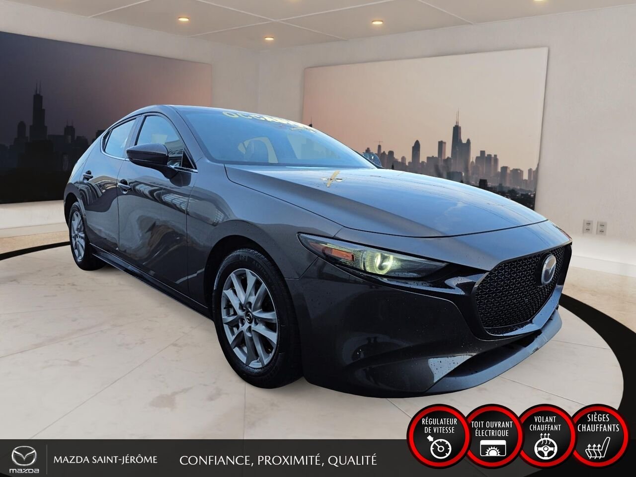 2020 Mazda Mazda3 Sport GT | TOIT OUVRANT | CUIR | AUTOMATIQUE Grey Saint-Jérôme - photo #3