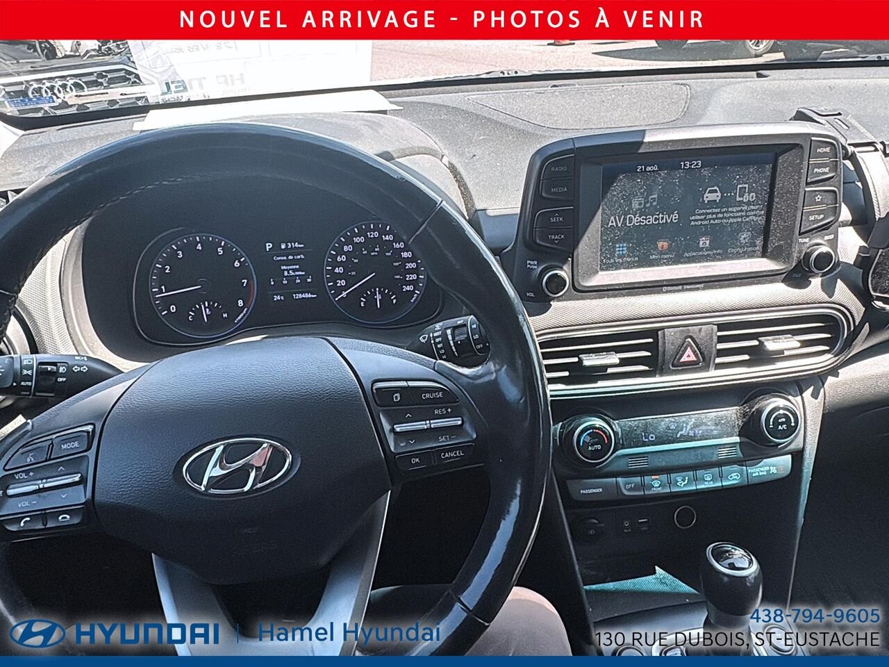 2019 Hyundai Kona White Saint-Eustache - photo #8