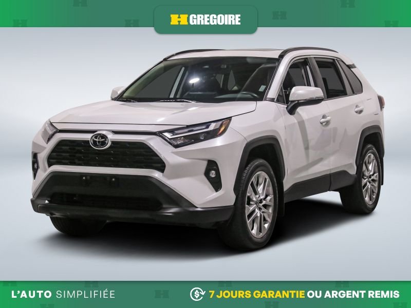 Toyota Rav 4 XLE AWD AUTO A/C CUIR TOIT NAV MAGS CAM RECUL BLEU 2023 Blanc