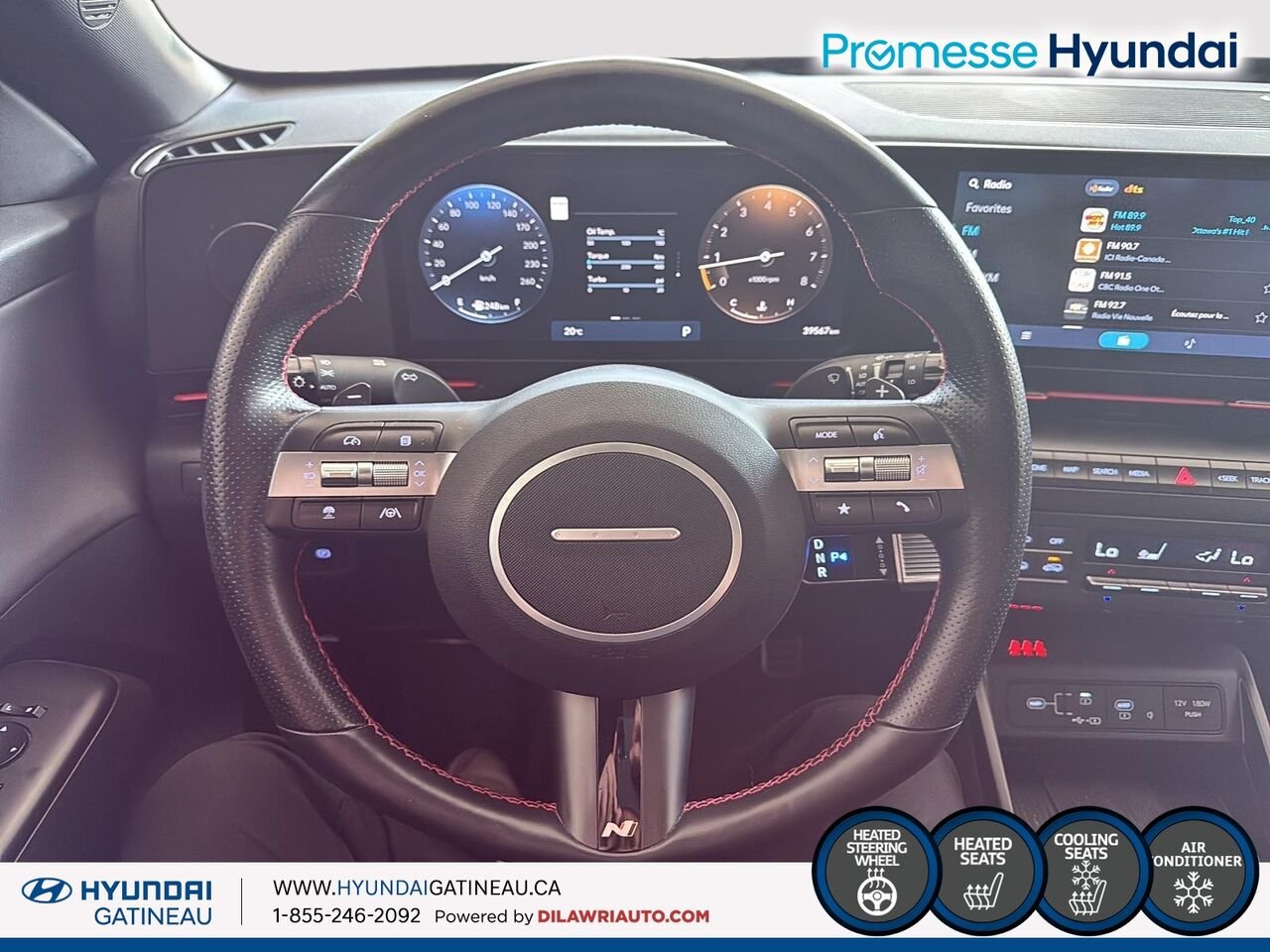Hyundai Kona 1.6T N Line Ultimate TI 2025 Gris Ottawa & Gatineau - photo #11